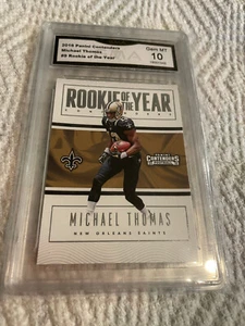 MICHAEL THOMAS SAINTS 2016 PANINI CONTENDERS ROOKIE OF THE YEAR RC #9 GRADO 10 - Foto 1 di 2