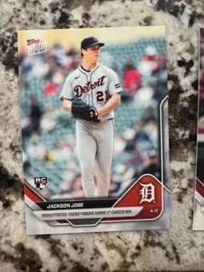 Tarjeta de novato de béisbol 2025 Topps Now MLB Detroit Tigers Jackson Jobe #60 - Imagen 1 de 1