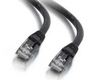 QUIKTRON (LEGRAND) Value Series™ Cat 6 Booted Patch Cord, 1 FT, Black - Picture 1 of 3