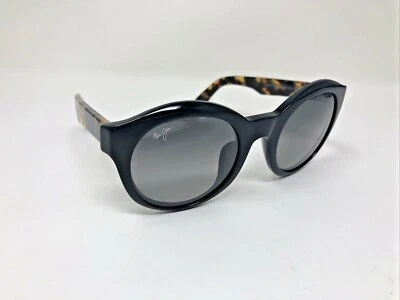 Gafas de sol Maui Jim 738-02B Jasmine para mujer redondas negras grises lentes polarizadas VC07 Foto 1 de 4