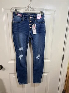Vanilla Star Girls Jeans. Size 14.  2 Snap Closure.  Skinny High Rise. NWT - Picture 1 of 13