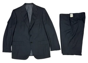 D'Avenza Wool 2-Piece Suit Striped Grey Size 54 - 6 R EU | 44 R US | 37 W - Picture 1 of 12