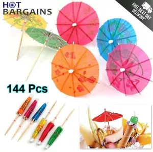 Cocktail Umbrellas Paper Umbrella For Party Food Drink Decoration 144 Pcs - Picture 1 of 9