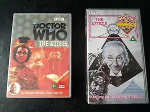 DR WHO The Aztecs William Hartnell DVD and VHS versions together - Picture 1 of 3