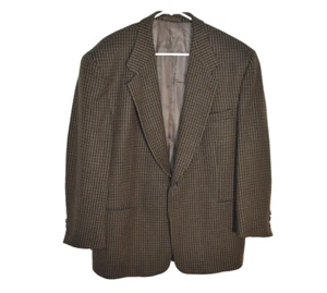 Vintage Jhane Barnes Men's 42S Sport Jacket Blazer Brown Union Made in USA - Picture 1 of 6