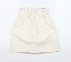 Missguided Womens Ivory Polyester Blend A-Line Skirt Size 6 - Picture 1 of 12