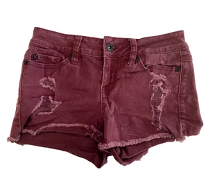 Pantalones cortos para mujer LOVESICK púrpura oscuro tiro bajo talla 1-26" cintura - Imagen 1 de 7