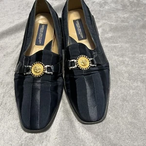 Giorgio Brutini Mens  Blue Leather  Loafer Slip On  Size 9.5 M - Picture 1 of 11