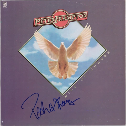 Peter Frampton Autographed Wind of Change PSA/DNA COA Cover