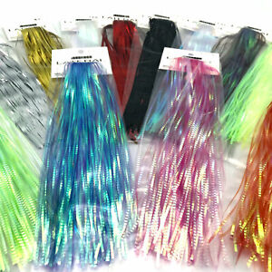 LATERAL SCALE - Fly Tying Flash Material Saltwater Flashabou Musky Bucktail NEW!