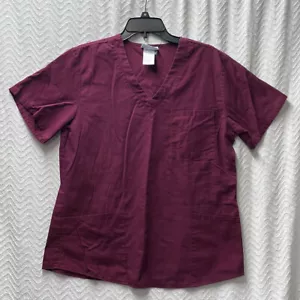 SB Scrubs Wine Red Size Medium Scrub Top Style 944 - Picture 1 of 10