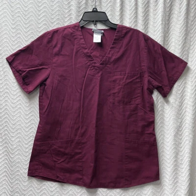 SB Scrubs Wine Red Size Medium Scrub Top Style 944 - Image 1 of 4