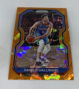 2020-21 Panini Prizm NBA Basketball DANILO GALLINARI Orange Cracked Ice Thunder - Picture 1 of 3