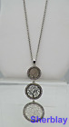 Cato Jewelry Silver Tone Chain Rhinestone Tree of Life Pendant Necklace 27"