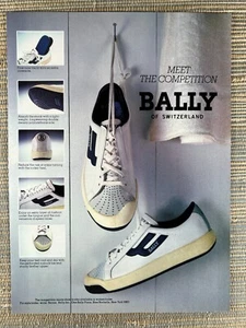Bally of Switzerland Tennis Shoes Sneakers New Rochelle NY 1982 Vintage Print Ad - Picture 1 of 1