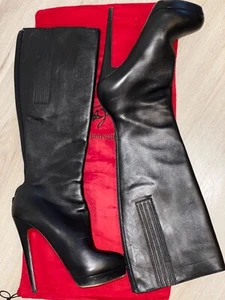 Christian Louboutin Boots Leather Alti Botte 160 Rodano Knee High - Bild 1 von 11
