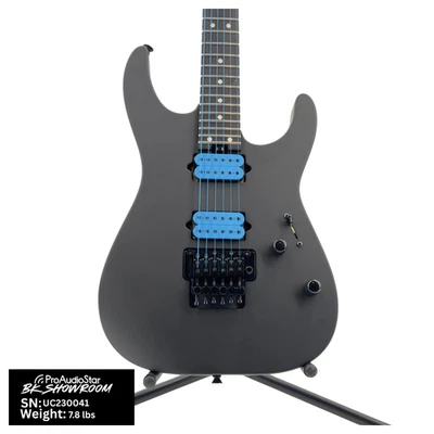 Used Charvel Custom Shop DK24 2H Floyd Electric Guitar - Blue on Black - Image 1 of 4