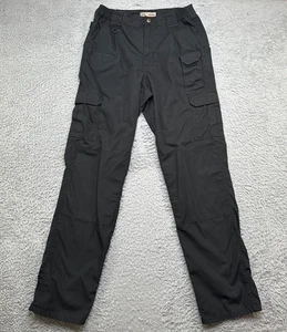 511 Tactical Cargo Pants Mens 32x36 Tall Black Straight Field Utility Elastic - Picture 1 of 12