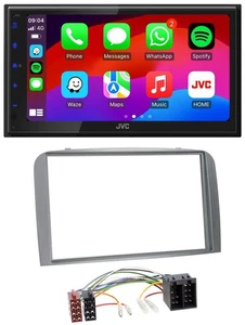 JVC Bluetooth 2DIN MP3 DAB USB Autoradio für Alfa Romeo 147 GT 00-10 silber - Bild 1 von 9