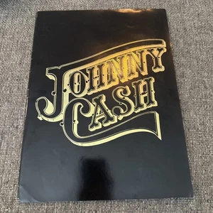 Programa oficial de libros de gira brillante Johnny Cash 1984 de colección - Imagen 1 de 10