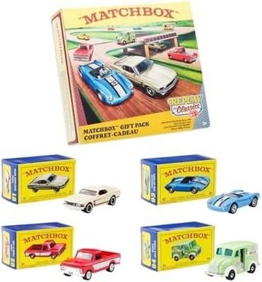 Matchbox Mattel 80th Anniversary 4 Pack JHB37 Mini Car 4 F/S w/Tracking# Japan - Image 1 of 4