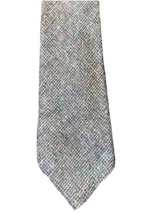 Vintage WOOLCROFTER BY WEMBLEY Wool Blend TIE Speckled Gray - Picture 1 of 7
