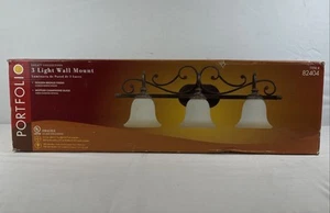 Portfolio Lola Collection 3 Light Wall Mount Golden Bronze NEW In Box 82404 - Picture 1 of 7