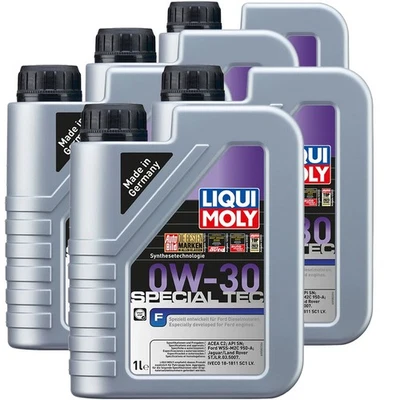 5x1L Liqui Moly Special Tec F 0W30 Aceite Apto para Api Sn Ford WSS-M2C 950-A - Imagen 1 de 4