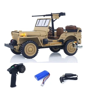 HG4 1:14 2.4 GHz 4×4 vehículo militar 2 velocidades RC todoterreno RTR luz de humo - Imagen 1 de 12