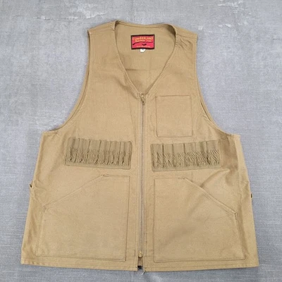 Chaleco de Caza Conchas De Colección Para Hombre Talla Med Bronceado Lona Cremallera Cumberland Hecho en Zapatec Foto 1 de 4