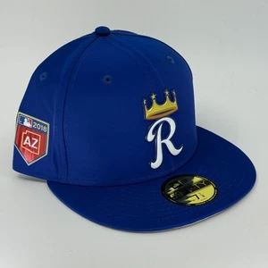 Kansas City Royals New Era 7 1/8 Fitted Hat Cap 2018 Spring Training 59Fifty - Picture 1 of 3