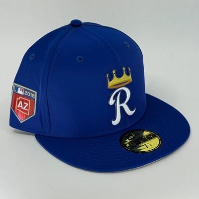 Kansas City Royals New Era 7 1/8 Fitted Hat Cap 2018 Spring Training 59Fifty - Image 1 of 3
