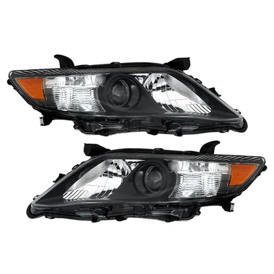 Faróis LABLT para 2010 2011 Toyota Camry SE LE XLE halogênio esquerda+direita preto - Imagem 1 de 4