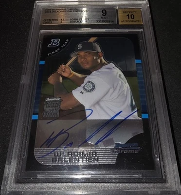 WLADIMIR BALENTIEN - 2005 Bowman Chrome Rookie Autograph RC AUTO BGS 9 AUTO 10 - Image 1 of 4