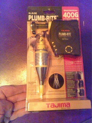 Tajima Todo en Uno Plumb-Rite 400G Plus Plumb Bob PZB-400GP Foto 1 de 2