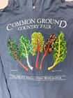 Vintage Common Ground Country Fair Swiss Chard Hooded Long Sleeve Size XL