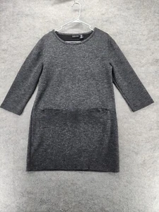 Adrienne Vittadini Dress Womens Medium 3/4 Sleeve Gray Straight - Picture 1 of 6