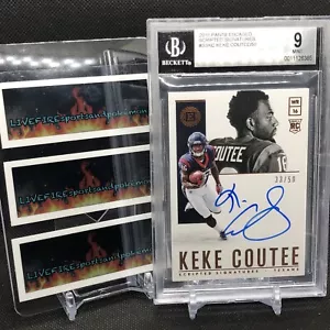 Keke Coutee 2018 Encased Scripted Signatures RC On Card Auto #ed 33/50 Bgs 9/10 - Picture 1 of 4