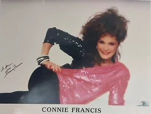 Foto firmata Connie Francis firma autografata (non incorniciata) - Foto 1 di 4
