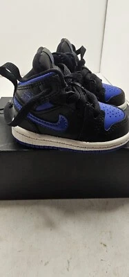 NUEVO Nike Air Jordan 1 Mid Azul Real Bebé Tenis Talla 3C / 640735-068 (E3) Foto 1 de 4