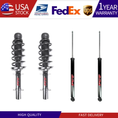 Juego de 2 amortiguadores delanteros completos y 2 traseros FCS PARA Volkswagen Jetta 1999-2005 Foto 1 de 4