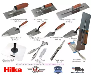 Finishing/Brick/Bucket/Pointing Trowel,Hawk, Plasterer/Bricklayer Tools HILKA - Picture 1 of 10