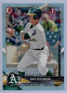 Greg Deichmann 2018 Bowman Prospects #BP45 Blue Refractor 116/499 Leichtathletik - Bild 1 von 1