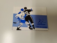RS20 Phoenix Roadrunners 1993/94 Minor Hockey Pocket Schedule - Safeway