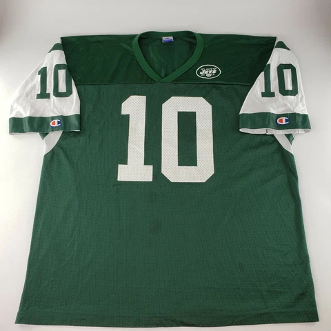 Champion Mens NFL New York Jets Chad Pennington Jersey #10 Sz XL Football 2-Tone Cover