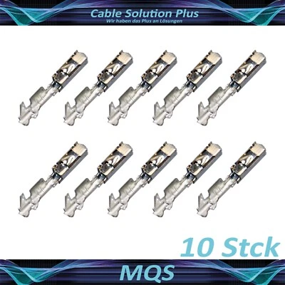 10x MQS Quadlock Buchse Stecker Crimp Kontakt 0,25²-0,35² Fakra passt zu VW BMW - Bild 1 von 3