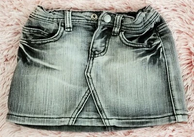 Falda vaquera negra Total Girl niñas talla 5 cintura ajustable Foto 1 de 4