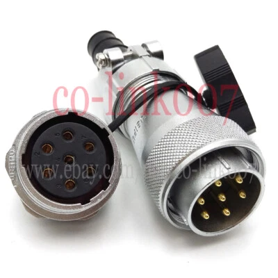 Waterproof 7pin Connector,WF28 Aviation Bulkhead Power Signal Plug Socket IP67 - Image 1 of 4