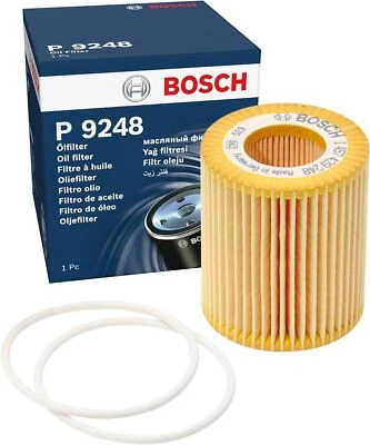 For Saab - 9-3 YS3F 1.9D 2004-2010 Oil Filter P9248 1457429248 Bosch - Image 1 of 4