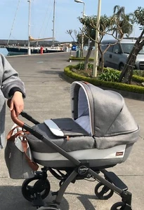 Passeggino Peg Perego - Trio Book SL Modular City Grey Completo Come Da Foto - Foto 1 di 9